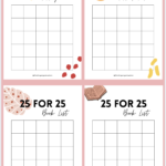 25 for 25 list – free printable