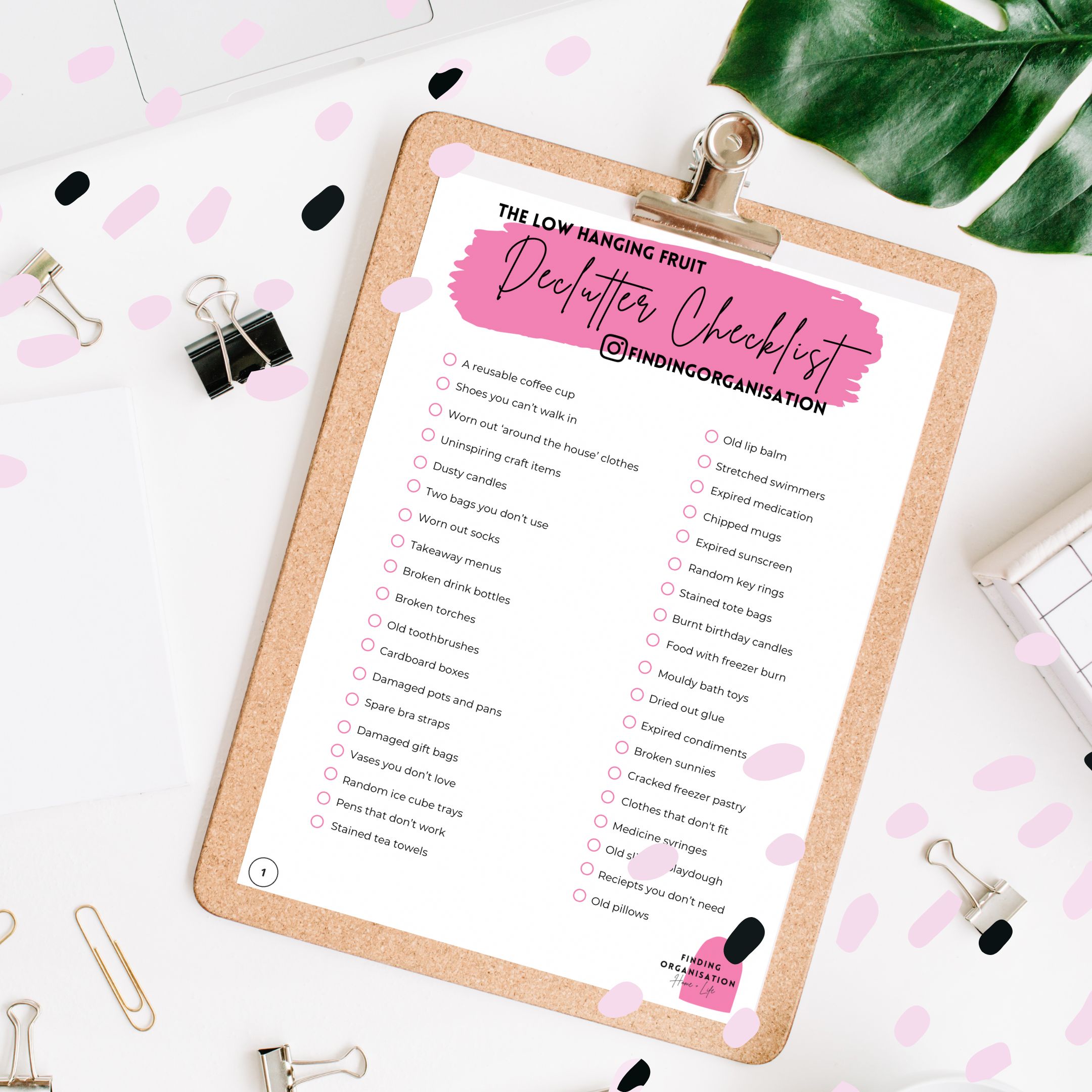 printable declutter your home checklist